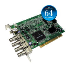 4 Port Hybrid 30fps Security DVR Card (Stackable: 4 Cards = 120fps)