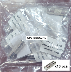 CCTV BNC Female to BNC Female Barrel Connector Qty 10