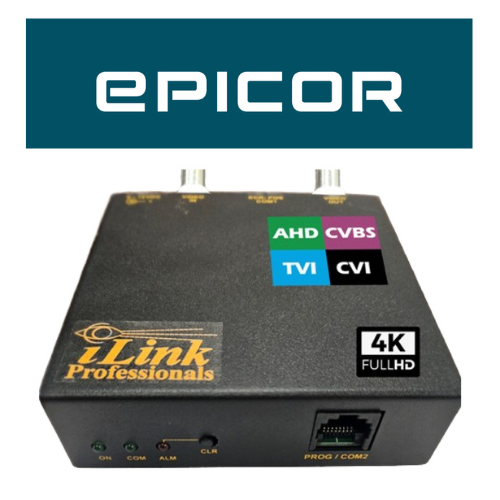 Epicor POS Text Inserter Overlay on CCTV Video HD DVR with Adaptor