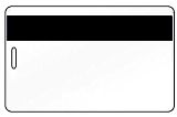 Magnetic Stripe PVC White High Coercivity Card Track  PreEncoded with Portrait Punch hole