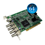 4 Port Hybrid 30fps Security DVR Card (Stackable: 4 Cards = 120fps)