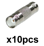 CCTV BNC Female to BNC Female Barrel Connector Qty 10